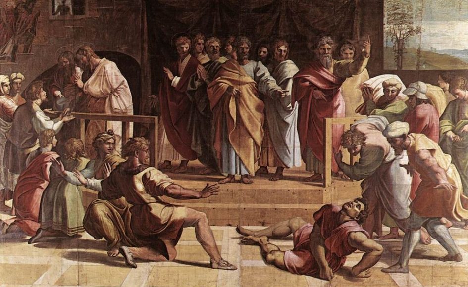 Rafael's Death of Ananias